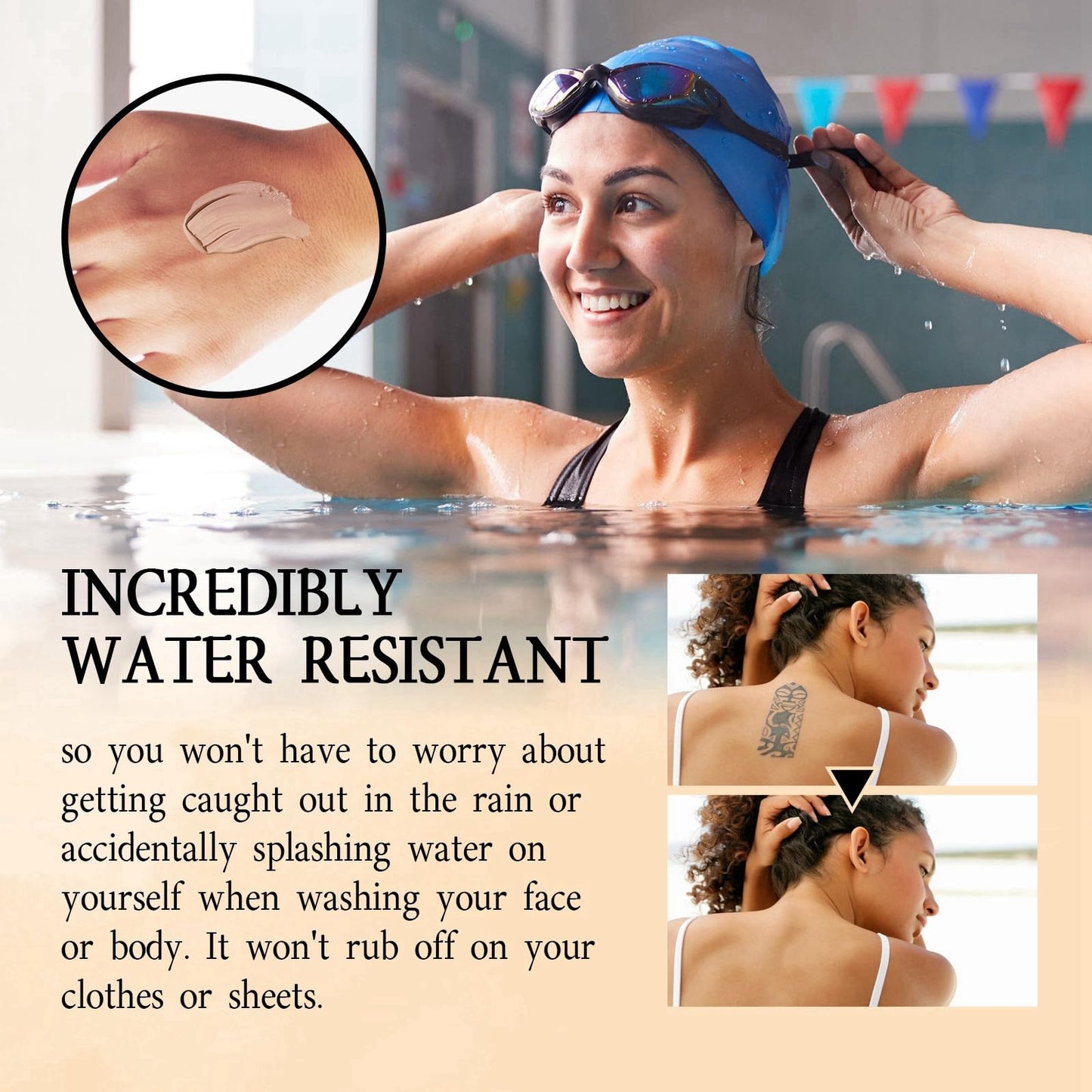 BigyQiu Leg Makeup Waterproof No Transfer,Leg Cover Up Makeup,Leg Makeup Lotion,Waterproof Leg Makeup Concealer,Leg Body Scar Cover Up Makeup,Long Lasting Body Foundation,Spot Concealer,118ml(1#)