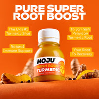 MOJU Turmeric Shots - 12 x 60ml, Pure Super Root Boost, Natural Ingredients, No Added Sugars or Sweeteners, Vegan