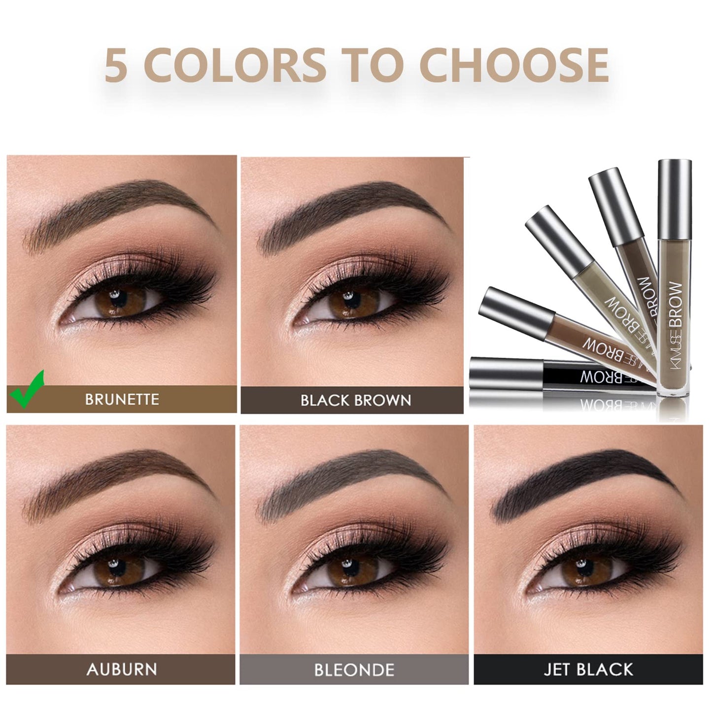 MEITREND Eyebrow Dye Tint Brow Pomade,Eyebrow Tint Kit With Strong Pigment Thin Texture Smudge-Proof Sweat Resistant Tinted Makeup Brow Pen Waterproof Long Lasting Brow Setter With Brush (AUBURN)