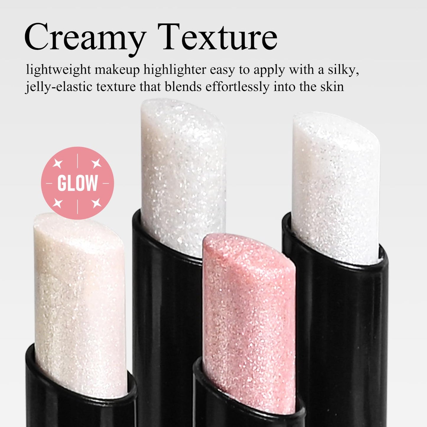 KYDA Highlighting Stick, Diamond Glitter Highlighter Makeup, Long-Lasting Wear Shimmer Eyeshadow Eye Brightener Makeup Stick for Eyes, Face and Body- 04
