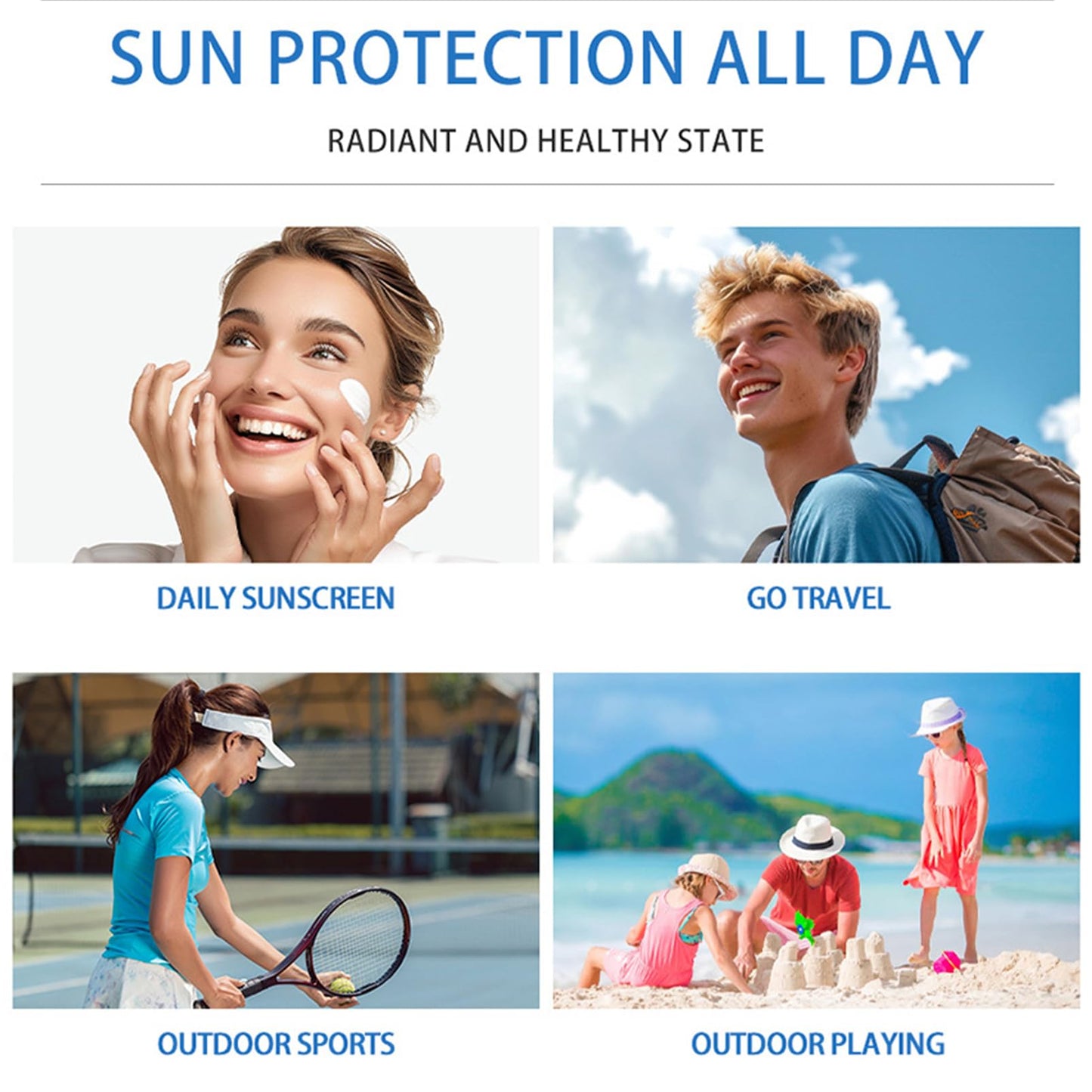 ChicNana Centella Sunscreen, Fit Sun Serum-Cica Wather, Lightweight Spf 50+ Pa++++, Hydrating & Soothing Korean Sunscreen (50ml*2)