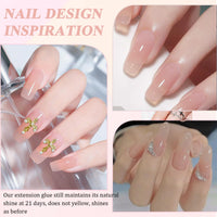 Poly Gel - Nude Color Polygel - 30mL Nail Extension Gel Hard Nail Builder Gel - Builder Gel For Nails Enhancement And Thickening - Crystal Acrylic Polygel Nail Extension For Nail Art DIY