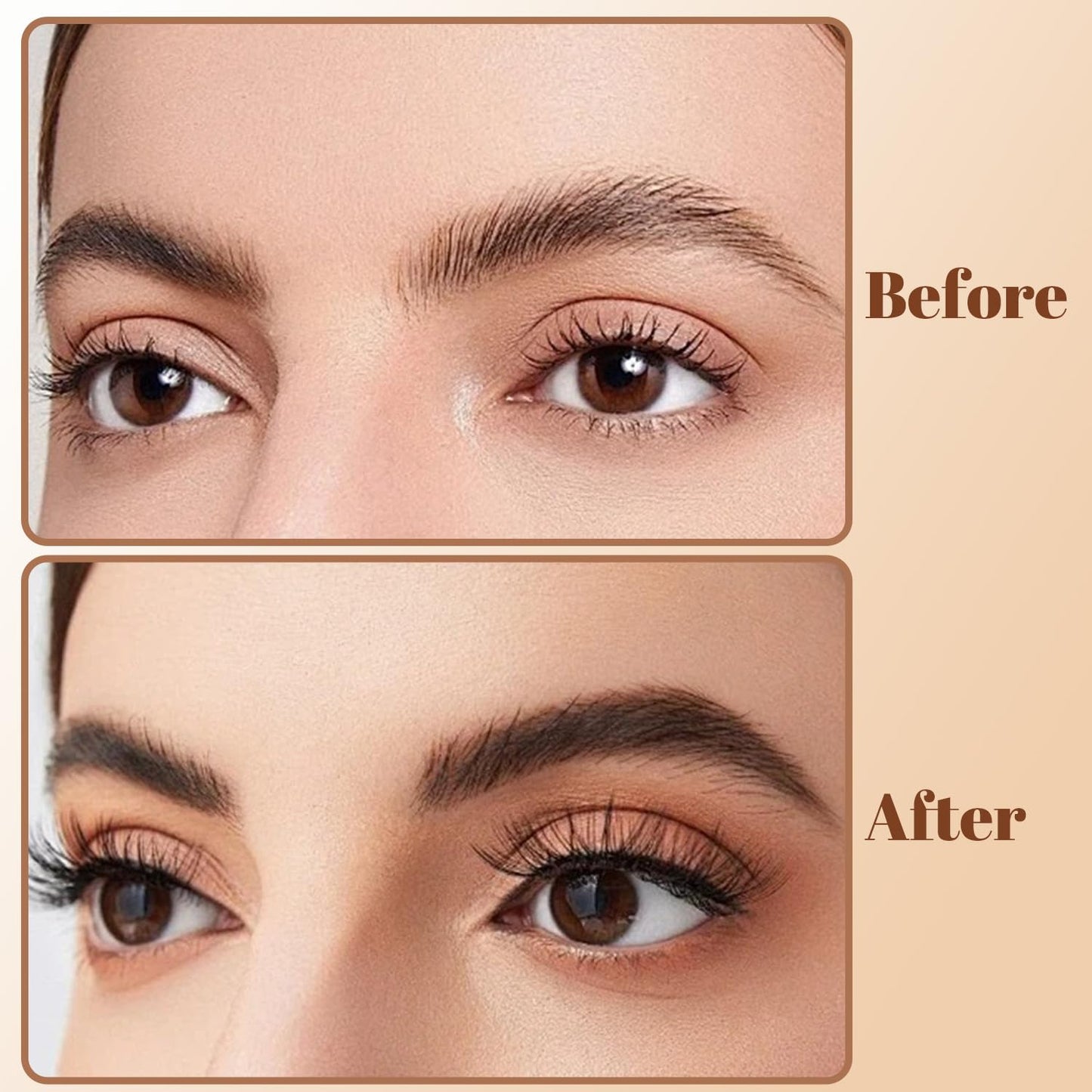 Generic Semi-Permanent Tattoo Brow Gel – Waterproof Peel-Off Eyebrow Tint for Defined, Natural-Looking Brows, Lasts Up to 3 Days(Gray Brown)