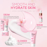 IZBEAUVO Sakura Skin Care Sets & Kits, Girls Pamper Set, Face Care Sets For Women, Teenage Girls Gifts - Cleanser, Serum, Eye Cream, Face Cream, Hand Cream, Sleeping Mask, Mud Mask - Japanese Skincare, 20PCS