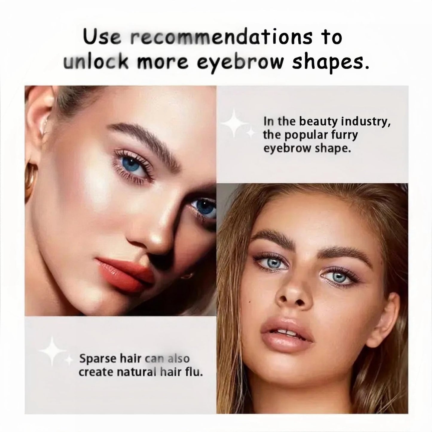 OuXing 2PCS 3D Eyebrow Gel,Brow Gel,Waterproof Eyebrow Gel Clear,Long Lasting Cle-ar Brow Gel,Bro-w G-el Clear,Brows Styling Wax for Natural-Looking,Quick Drying & Non Sticky,Eyeb-row Brush,Eyeb-row Wax Kit