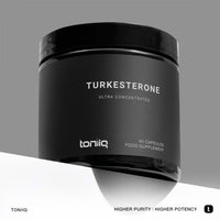 Toniiq Ultra High Strength Turkesterone - 30,000mg Equivalent, 20% Turkesterone, 50x Concentrated - 600mg Dose - 60 Veggie Caps - Third-Party Lab Tested - One Month Supply - Ecdysterone Companion - Veg Caps