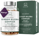 Ginkgo Biloba High Strength -7500mg (50:1 Extract) + Bacopa Monnieri, Ginseng and Ginkgo Biloba Herbal Supplements + VIT B6, B1, B2, & Zinc -180 Nootropic Ginkgo Biloba Capsules - Packed w/Flavonoids