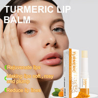 IZBEAUVO Turmeric Lip Balm Stick, Turmeric Hydrating Lip Balm, Lip Lightening For Dark Lips, Lip Pigmentation Treatment, Lip Repair Balm, Long Lasting Moisturizing Lip Care Cream for Dry Lips & Cracked Lips