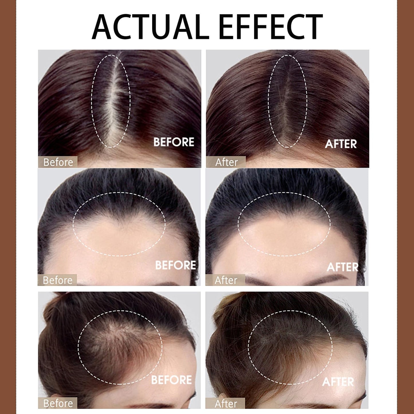 Root Cover Up Powder Natural, Hairline Powder Waterproof, Root Touch Up Powders Instantly, Hair Concealer For Women And Men, Grey Hair Cover Up Makeup Sweatproof (Black)
