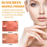 ISBEAUSOLS Powder Sunscreen - Scalp Sunscreen - Mineral Powder Sunscreens Brush - SPF 30 Mineral Suncream for Face - Matte Sun Protection Pow-der Brush - Scalp Spf - Lasting Lightweight Breathable
