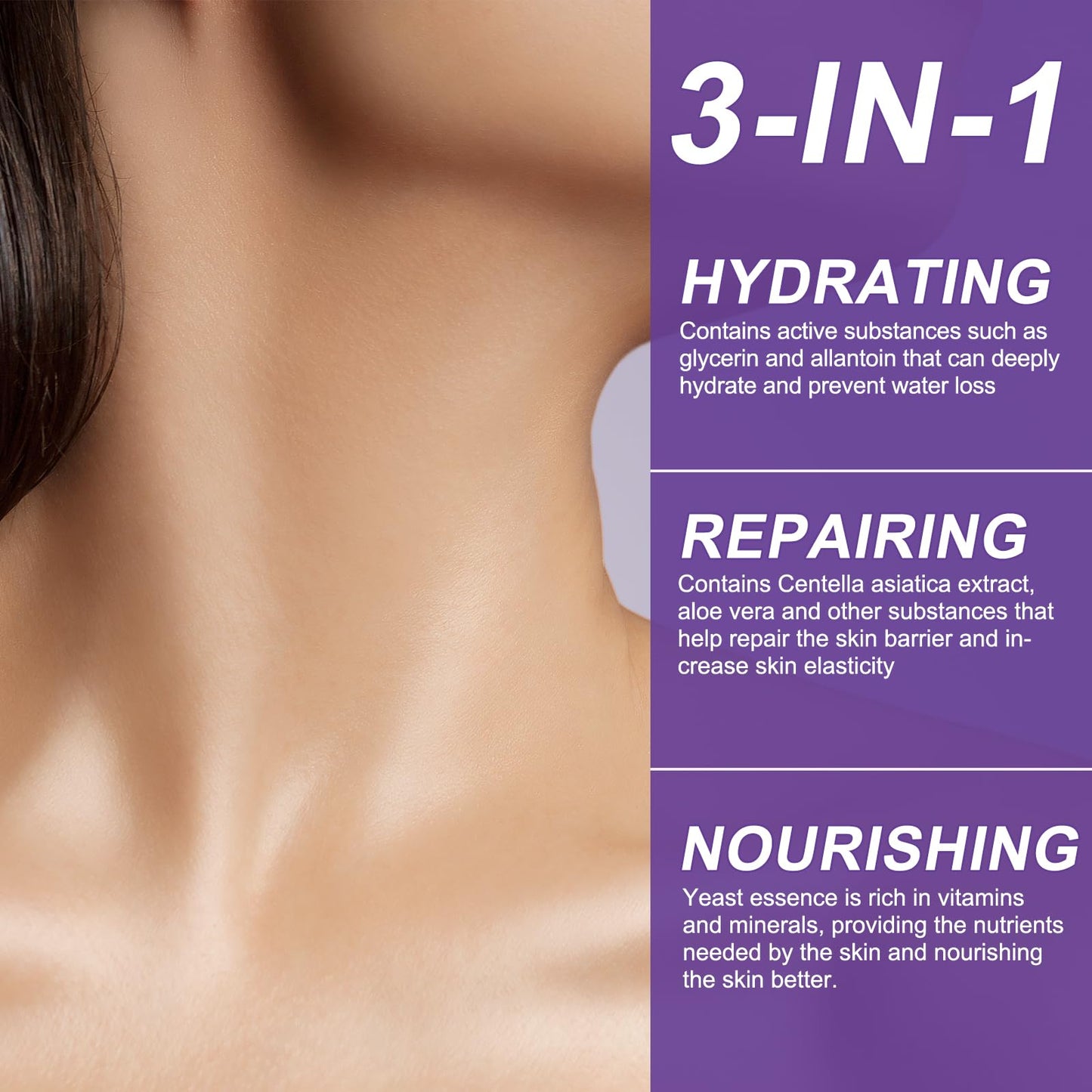 Dvoevivh Neck Firming Cream Tighten And Lift Neck Cream Ah-8 Firming Neck Cream Contain Hexapeptide With Double Roller Massage Reduce Wrinkles Fine Lines And Double Chin Firm And Lift Sagging Skin 120g
