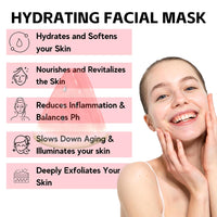 TBeautfave Watermelon Pink Glow Sleeping Mask, Watermelon Overnight Face Masks Skincare, Anti-Aging Hydrating Facial Mask with AHA, Hyaluronic Acid, Niacinamide for Smooth Glowing Even Toned Skin Care, 50ml