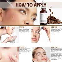 Ruojiar 2PCS Caffeine Solution 5%+EGCG Eye Serum,Resurfacing Caffeine Eye Cream,Eye Serum for Dark Circles,Caffeine Eye Serum,Eye Cream for Anti Aging,Eye Bags Removal,Face Serum for Women,Brightening Serum