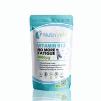 Nutrivolv Vitamin B12 1000mcg High Strength Vegan Supplements Support Immune System & Reduction of Tiredness & Fatigue | 120 Tablets