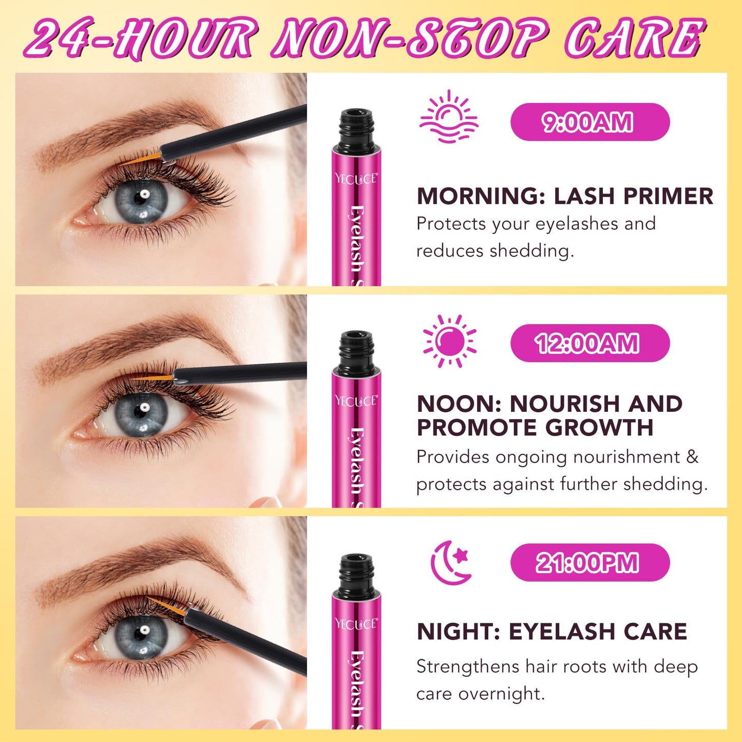 Frovetani Eyelash Growth Serum, Advanced Lash Enhancing Serum For Fuller, Longer-Looking Lashes, Natural Eyelash Serum Enhancer Rapid Lash Growth, Nourish Damaged Lashes, For Best Result Use 4-5 weeks