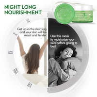 ISBEAUSOLS Overnight Sleeping Facial Mask - Overnight Face Mask - Aloe Vera Gel & Hyaluronic Acid - Anti Aging Hydrating Face Mask - Calm Restore Skin Care& Repair - Gel Texture