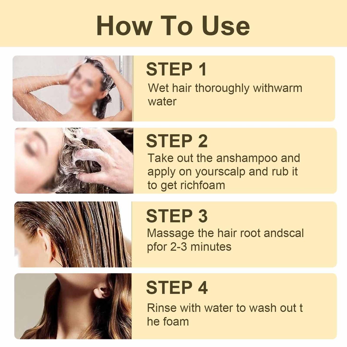 Bisienya Ginger Plant Extract Anti-Hair Loss Hair Shampoo, Ginger Extract Shampoo, Plant Extract Oil Control Anti-Dandruff Shampoo for Hair Growth, Ginger Anti Hair Loss Shampoo for Women & Men