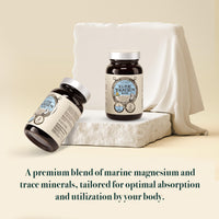 Napiers Sea Pure Magnesium - High Absorption Marine-Sourced Supplement - 250mg of Elemental Magnesium Hydroxide & Trace Minerals - 60 Capsules (1 Month Supply)