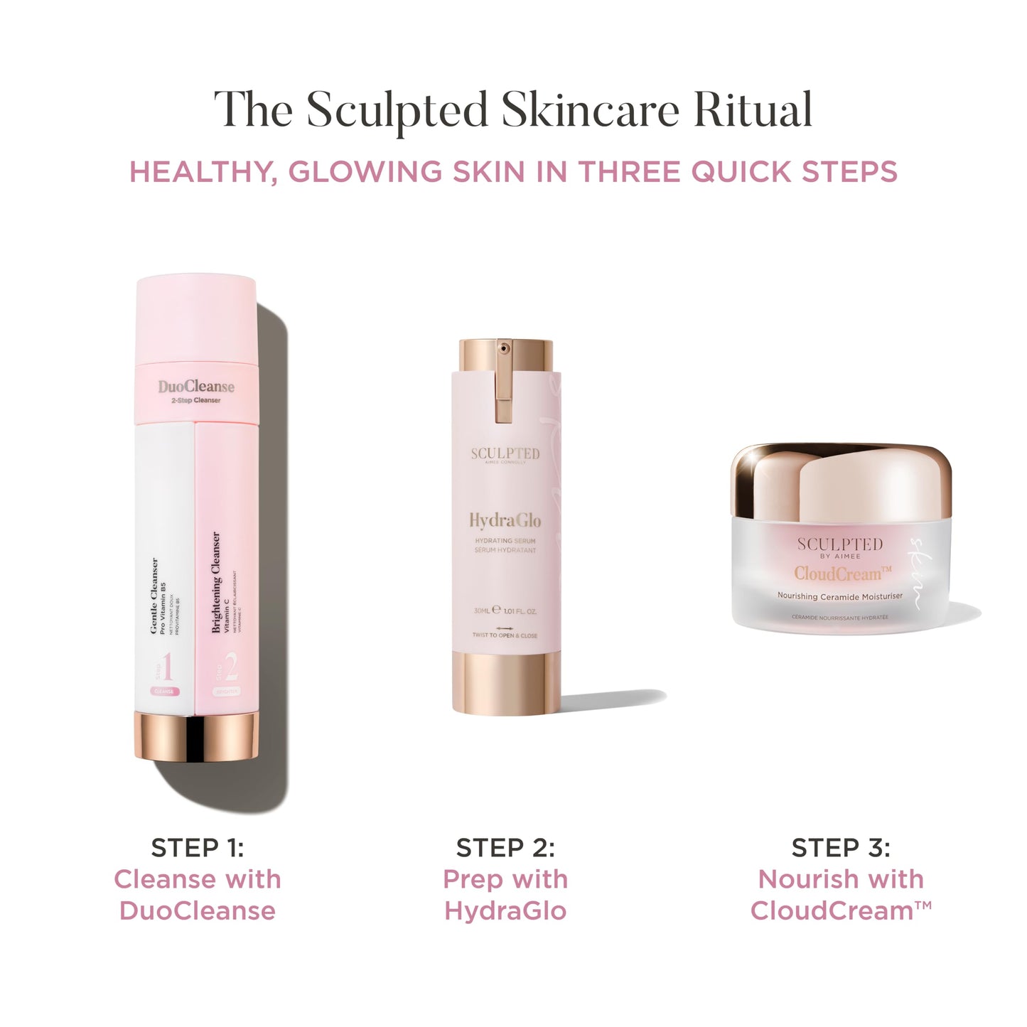SCULPTED by Aimee DuoCleanse Brightening Refill 100ml Sculpted by Aimee – Vegan Cleanse & Brighten Refill Bottle for DuoCleanse System - Normal, Oily & Sensitive Skin
