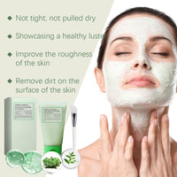 ISBEAUSOLS Green Tomato Clay Mask - Face Masks Skincare - Korean Face Mask - Clay Face Mask Facial kit - Face Masks Beauty with Green Mask Stick Clean Pore Gentle Nourish Face Care