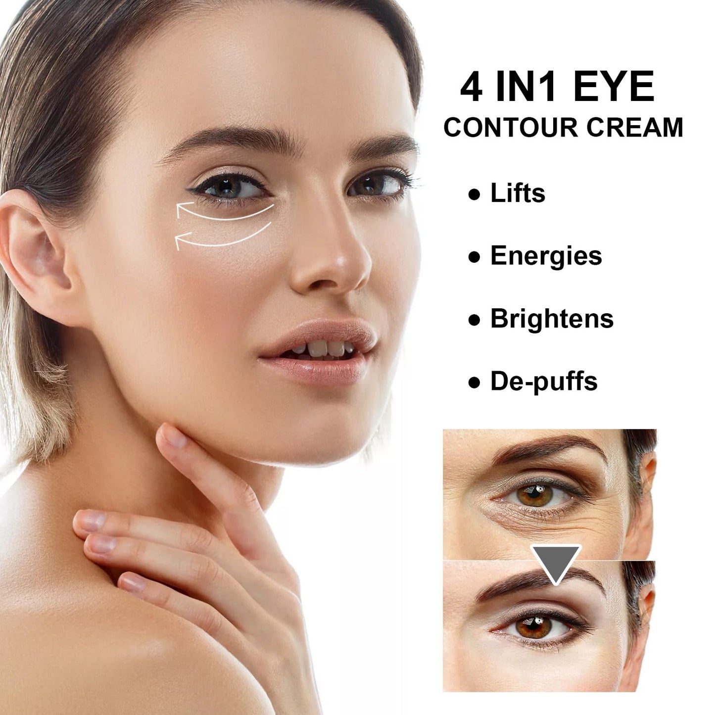 Retinol Intense Reactivating Eye Cream,Retinol Eye Cream,Dark Circles Under Eye Treatment Women,Anti Aging Eye Cream,Eye Cream for Dark Circles and Puffy Eyes,Eye Bags Remover,Eye Cream for Wrinkles