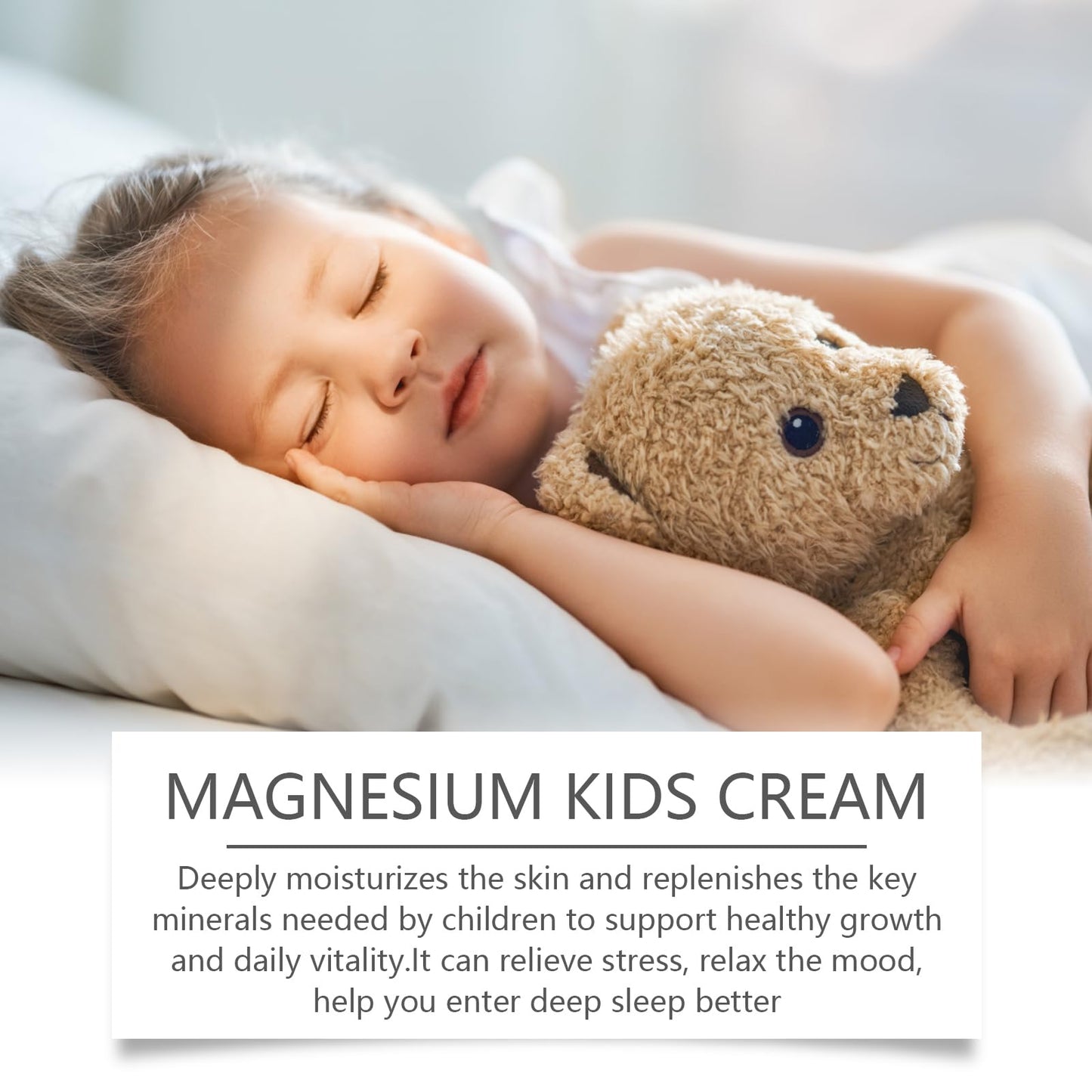 TBeautfave Magnesium Lotion for Kids | Baby Magnesium Lotion | Enriched with Natural Magnesium for Relaxation, Muscle Relief & Healthy Skin | Magnesium Kids Cream Apply To Legs, Arms Or Chest - 100g