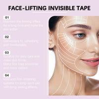 NatrLuxe 40 Pcs Invisible Face Lift Tape - Instant Makeup Tool & Waterproof For Wrinkles, Anti-Wrinkle Patches For An Instant Face Lift Tapes For Lifting Sagging Skin