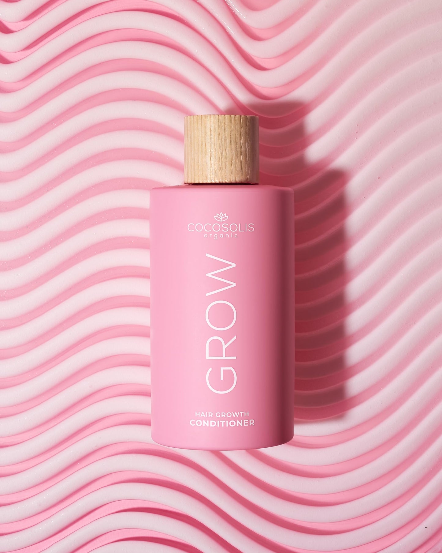 COCOSOLIS GROW Growth & Anti-Ageing Conditioner for Fast Strong Hair Growth, Vegan Care & Moisture for Curls and Dry Hair, with Vitamin E and Kerascalp Active Ingredient