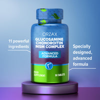 Glucosamine Chondroitin MSM Complex, 90 Tablets, High Strength, with Collagen, Boswellia & Bromelain,Turmeric,Joint Supports