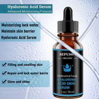 Hyaluronic Acid Serum, Best Pure Hyaluronic Acid Moisturiser for Face, Anti Ageing & Anti Wrinkle Moisturiser Hyaluronic Acid Serum, Fine Lines & Sensitive Skin,Improve Age Spots-1floz(30ml).