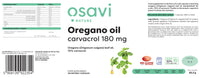 Osavi Oregano Oil Carvacrol, 180mg - 120 enteric caps