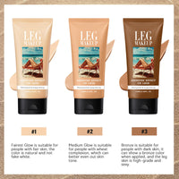 ThamGlow Leg Makeup All Over Complexion Perfector, Self Tanning Lotion, Body Coverage Perfector, Body Concealer Tattoo Cover Up Makeup – Buildable Coverage, Waterproof & Hydrating For Even, Sun-Kissed Skin