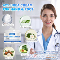 Urea 42% Foot Cream, Cracked Heel Repair Cream For Feet and Hand, Callus Remover For Dry And Hard Skin, Maximum Strength for Hand, Foot and Body Care, 100g (Original Scent)