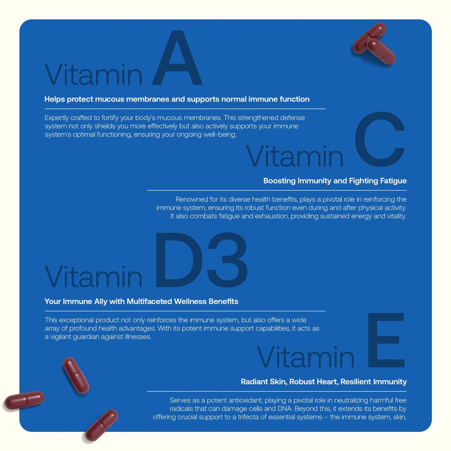 Immiflex Complete | Immune System Booster with 450 mg Beta Glucans | Vitamin D, Vitamin C, Vitamin E, Vitamin A, Zinc, Selenium and Folic Acid | 30 Veg. Capsules (1 Month Supply)