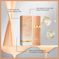 2pcs Bio-Mimic Foundation 4 In 1 Liquid Foundation Moisturizing Full Coverage Spf 50+ Lasting Wear Anti Pollution Face Foundations Bio-mimic Light Foundation Waterproof Colour Changing Foundation