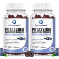 AlphaStateSciences Potassium Magnesium Gummies - Supports Muscle, Bone & Immune Health - 320mg Magnesium Glycinate, 200mg Potassium Citrate, 80mg Calcium Carbonate, 10mg Zinc, Vitamins B12, C, D3
