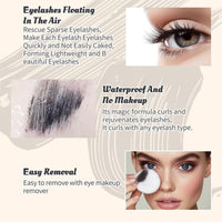 SingHao Mascara Black Waterproof for Women,Mascara Black Volume and Length Waterproof,False Lash Effect Ma/scara,High Heels Bla/ck M/ascara,Lengthening Wate/rproof Ma/scara,Wat/erproof & Smudge-Proof