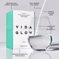 Vida Glow - Natural Hydrolysed Marine Collagen Sachets | Promotes Glowing Skin + Smooths Fine Lines (Original, 30 Sachets)