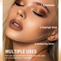 Difistik 8 Pcs Eyeshadow Stick Set, Shimmer Eye Shadow Pencil, Soft Smooth Cream With Matte Earth & Metal Colors, Waterproof Classy Shimmer Eye Shadow Sticks Set, for Daily Makeup & Special Occasions