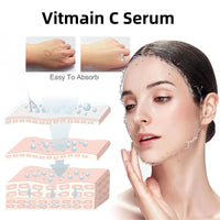 Xunzhi Vitamin C Serum,Anti Aging and Wrinkle Facial Serum,Anti Aging Vit C S/erum,Vitamin C Face S/erum,Brightening Se/rum,Collagen Boosting and Skin Brightening Facial Se/rum,Moisturiser Face Women,50ml