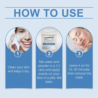 Xunzhi Hyaluronic Acid Powder 100g,Hyaluronic Acid Mask,Hyaluronic Acid Powder Serum,Hydrating Ingredient,Facial Serums Firmer Skin,Water-Soluble Firming Facial Serums Cosmetics,Hyaluronic Acids Serum