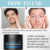 150G Men's Anti-Aging Face Cream – Skin Tightening Moisturizer to Reduce Wrinkles & Fine Lines, Youthful Hydration for Smoother, Firmer Skin. Best Anti-Wrinkle Cream for Men