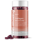 Collagen Gummies with Vitamins A and C, 500mg of Marine Collagen Per Serving, Advanced Skin Support, One-a-Day, 30 Gummies, One Month Supply | Feel Amazing