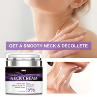 Neck Firming Cream with 5% Collagen Complex Tightening Lifting Sagging Skin Rejuvenating Moisturising Reducing Fine Lines Double Chin Reducer Cream 50ml