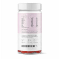 27 Elements Hair Gummies - Sugar Free | 2 Months Supply - 60 Vegan Gummies | High Strength | Vitamin A, B6, B12, C, D3, E + Selenium, Biotin, Zinc for Hair Skin and Nails | Lab Tested | Natural Raspberry Flavour
