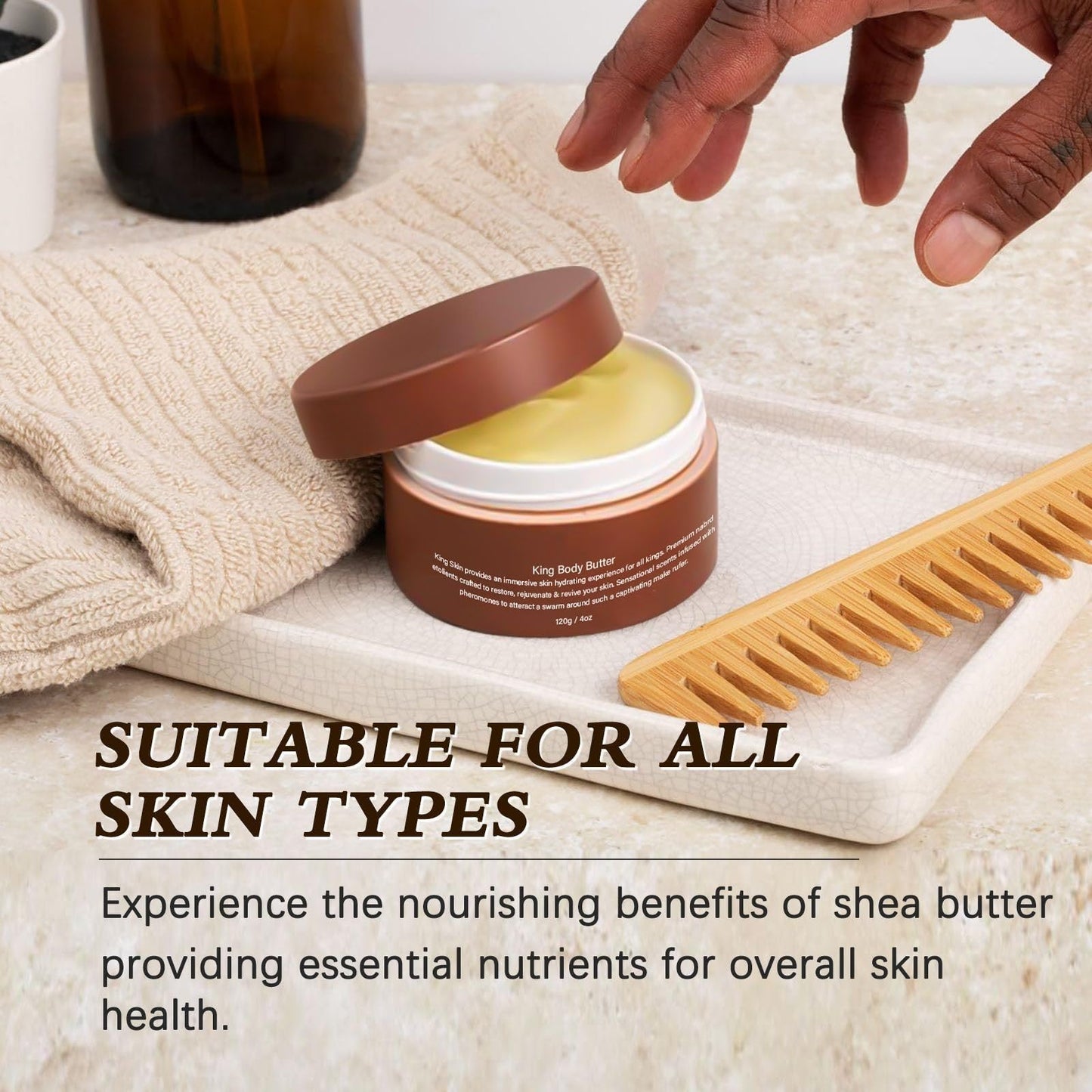 QinZiEn Skin Body Butter for Men,Organic Cologned Body But-ter,Firming Moisturizing Body B-utter,Body Lotion Scented,B-ody Lotion for Very Dry Skin,Skin Balancing Jojoba Oil,B-ody Skin Care