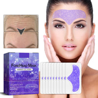 Aicocodida Forehead Wrinkle Patches 10pcs, Lavender Anti-Wrinkle Patches Smooth Fine Lines and Wrinkles with Collagen, Hyaluronic Acid, Pearl Extract(Lavender)