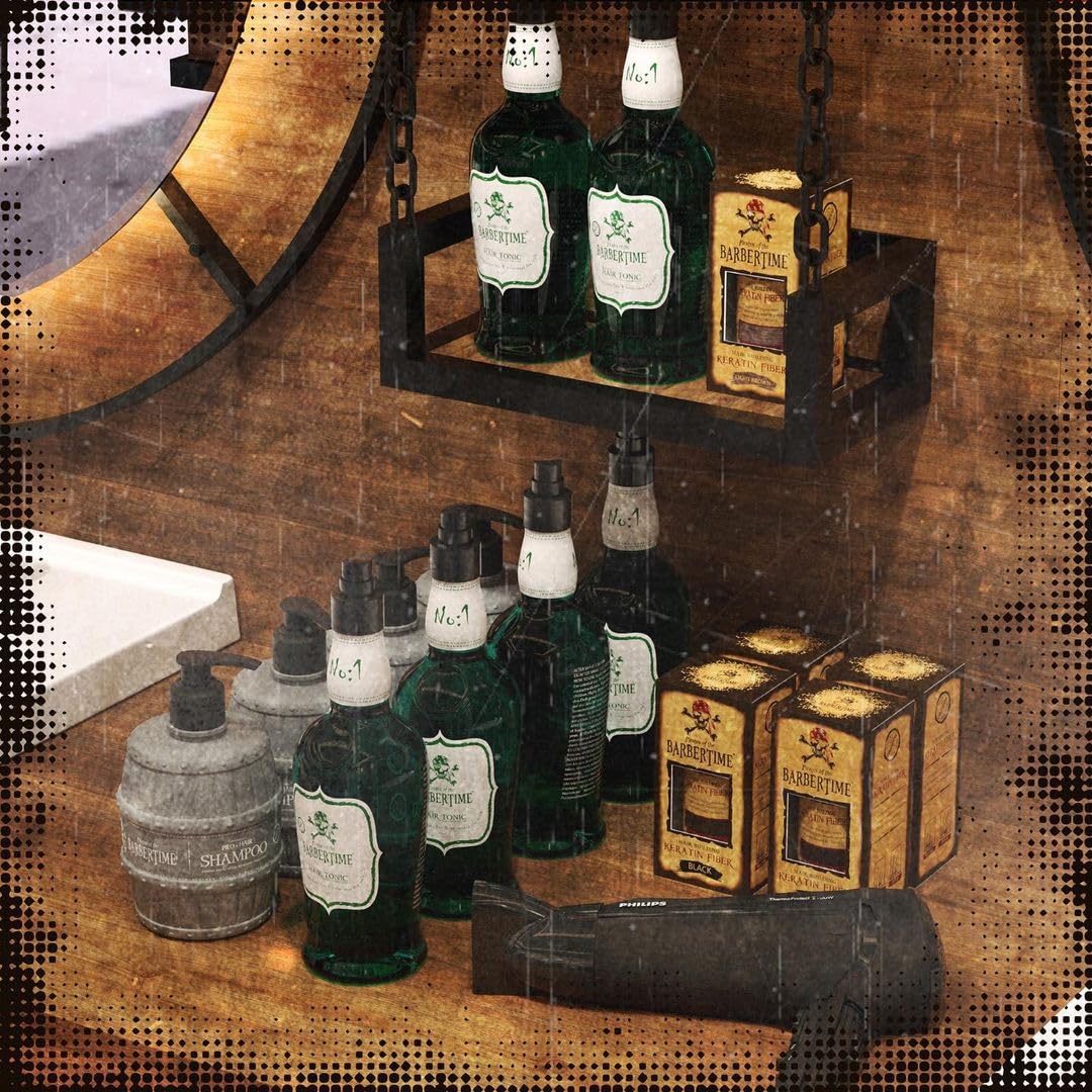 BARBERTIME Beard and Hair Conditioner | Blow Dry | Vitality and Shine | Keratin Complex 400 ml