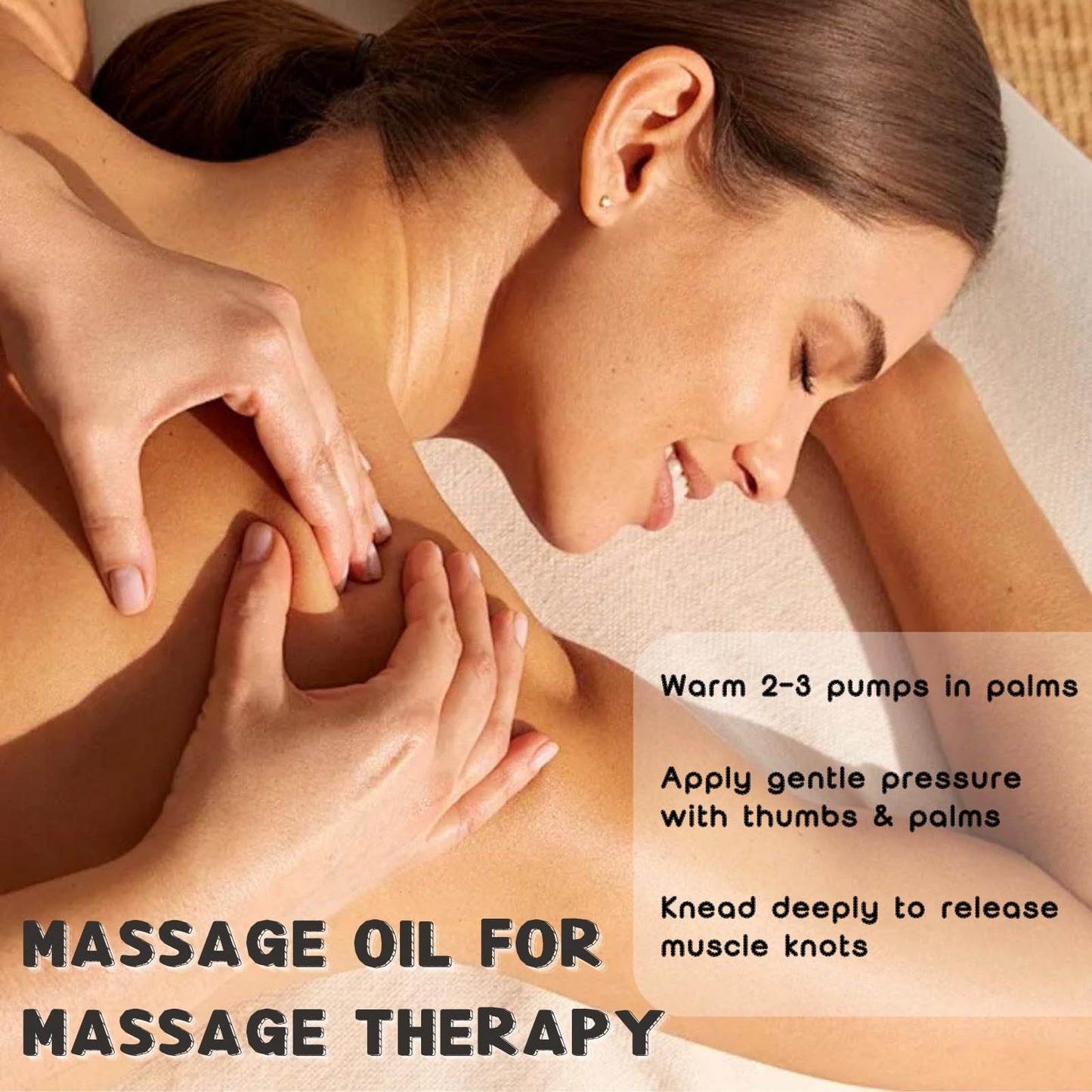 Massage Oil for Massage Therapy 230ml, Cellulite Massage Oil for Relaxing & Muscle Pain Relief - Lavender MassageOil for Skin with Caffeine Recovery, Cellulite Appearance Relaxation