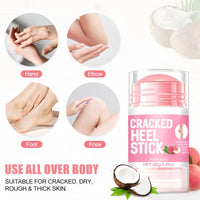 HERBINSOLS Hand & Foot Cream for Dry Feet - Cracked Heel Repair Stick - Heel Balm for Cracked Feet Treatment with Coconut Oil - Deeply Soften Cracked Skin,Foot Moisturizing Stick for Women & Men